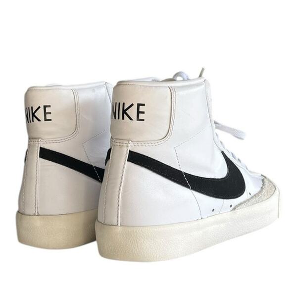 Women Nike Blazer Mid 77 554725-095 Leather Athletic Sneaker Shoes Size 11 White - Picture 4 of 6